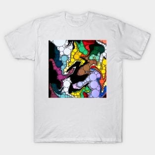 Dripping Paint Dot Artwork T-Shirt